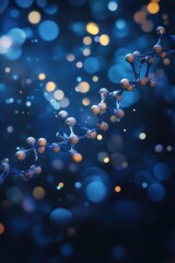 Blue DNA Strand.