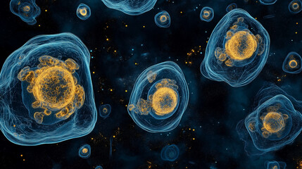 Glowing Cellular Forms A Stunning View of Metapneumovirus