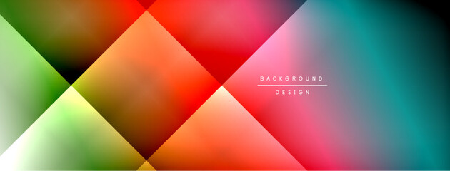 Dynamic shadow lines with gradient colors geometric background