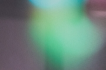 Amazing Green Blur Gradient With Grainy Noise Texture. Abstract Turquoise Mesh and Dynamic Flow Background