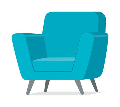 recommend clip art: blue sofa chair good quality and design
