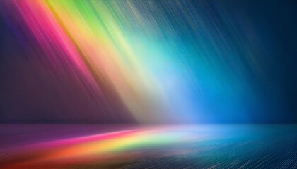 Obraz premium Colorful prism light. Rainbow colorful stage. Light abstract stage background.