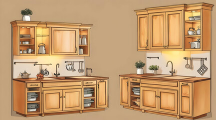 A cheerful golden retriever smiles while holding a bone adorned with a red bow, resting on a cozy couch.