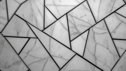 Abstract Geometric Marble Pattern with Triangles and Lines - Modern Minimalist Design