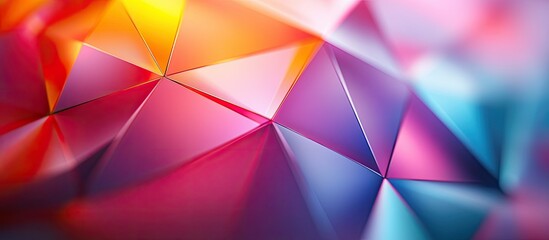 Obraz premium Abstract Colorful Geometric Triangles