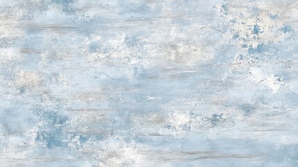 Obraz premium Distressed light blue wood texture with peeling paint and aged details, offering a rustic and vintage appeal, on solid white background.