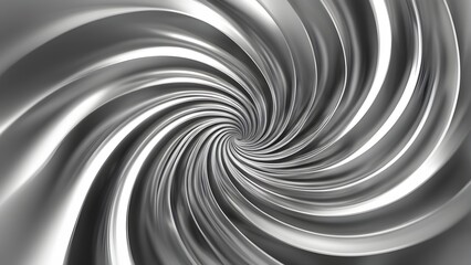 Obraz premium Abstract grayscale swirl pattern with metallic texture, ideal for backgrounds and design elements.