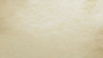 ベージュ色の和紙に描かれた和柄の壁紙背景素材。AIで生成