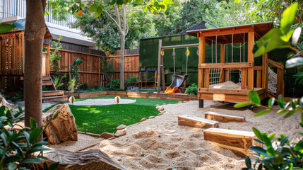Enchanted Outdoor Play Area for Kids