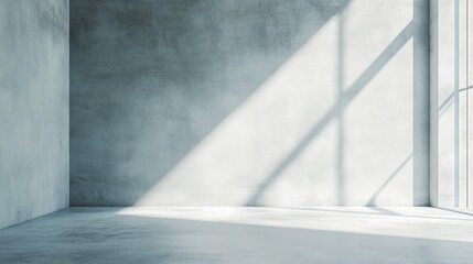 Fototapeta premium Light blue concrete wall texture with subtle imperfections and depth.