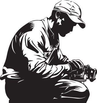 illustration of a mechanic in a hat