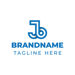 Letters JB Monogram Logo, suitable for any business with JB or BJ initials