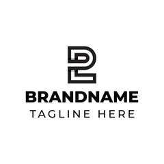 Letters LP Monogram Logo, suitable for any business with LP or PL initials