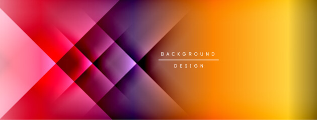 Dynamic shadow lines with gradient colors geometric background