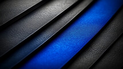 Abstract Blue and Black Textured Stripes