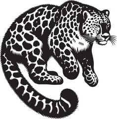 Tiger Full Body Vector SIlhouette Design