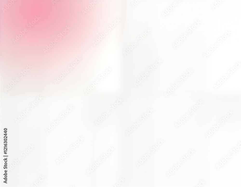 Aufkleber Abstract soft pink light gradient background. Trendy overlay with subtle blur effect. Gentle gradation creates soft light. Ideal for tech presentations trendy design projects. Smooth light effect