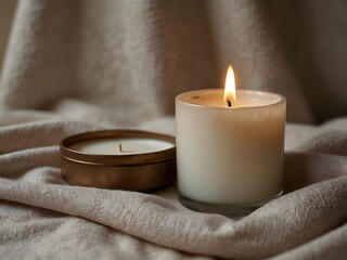 Linen, Candlelight, and Calm: A Serene Ambience

