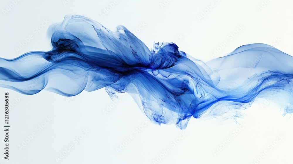 Poster abstract blue binary flow with clean, tech-inspired styling.