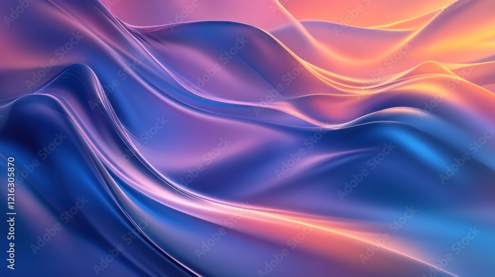 Poster abstract technology featuring gradient color effects in connection themes.