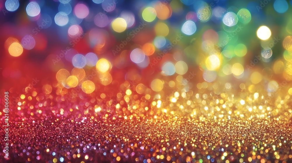 Aufkleber vibrant rainbow glitter background with shimmering scintillating texture and sparkling multicolor gr