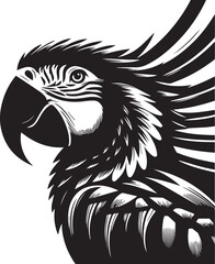 Spix Macaw Parrot Vector Design 