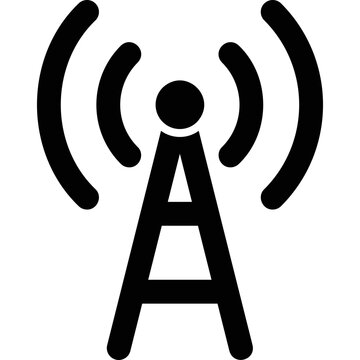 Simple vector icon cell tower