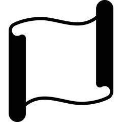 Fototapeta premium Simple vector icon scroll