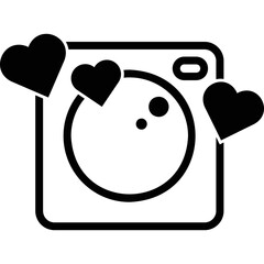 Simple vector icon camera