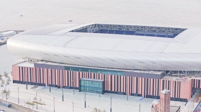 Everton football club's new stadium at Bramley Moore pier, Liverpool