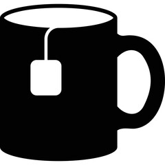 Simple vector icon tea mug