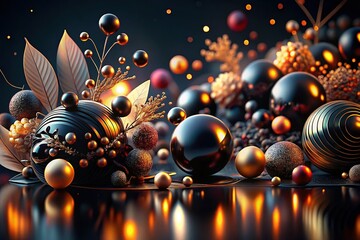 Abstract Black Background: Deep Depth of Field Artistic Texture for Design Projects