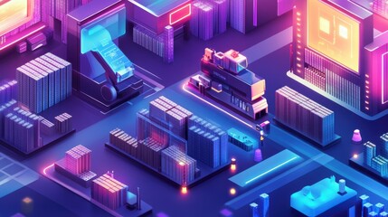 A smart warehouse with AI-powered inventory management