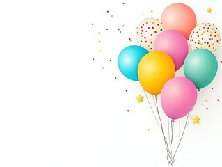 Colorful balloons for festive celebrations.