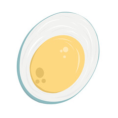 boiled duck egg vector illustration
