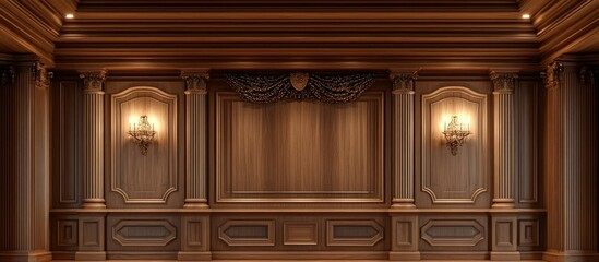 Elegant Wooden Paneling Interior Design