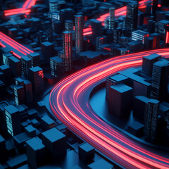 Traffic in the City Background