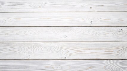 Obraz premium White Wooden Plank Background: Light and Clean Texture