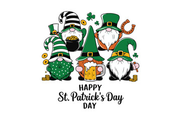 Festive St. Patrick's Day Celebration with Gnomes and Green Decor