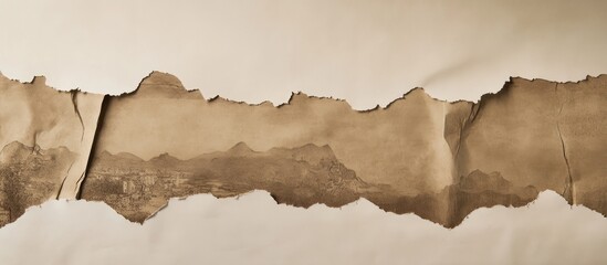 Torn Paper Revealing Landscape