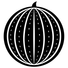 Watermelon Silhouette vector with white background