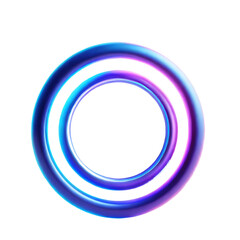 Abstract Neon Glow Circle Image.