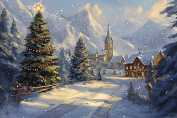 Background for a Christmas card to send greetings to the family during holiday season on xmas celebration