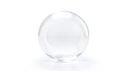 3d white light texture of reflection on rough bubble isolated on white background. Abstract bubble glossy 3d geometric shape object illustration render with clipping path. Generative AI