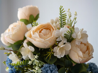 Delicate floral arrangement indoor setting photography natural light close-up beauty concept