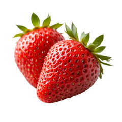 Strawberry fruit on the white background