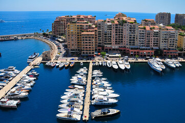 モナコのとても美しい街並み風景Beautiful cityscape of Monaco