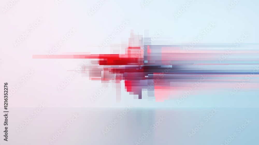 Poster dynamic abstract technology visualization digital space graphic design modern environment futuristic