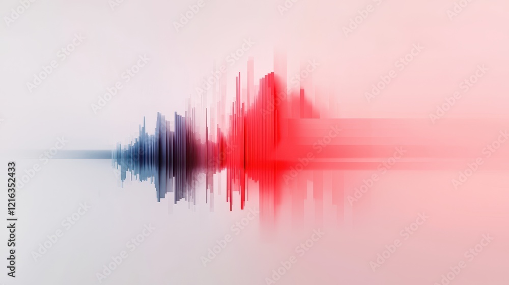 Poster abstract rhythm of technology visualization digital space graphic design creative environment dynami
