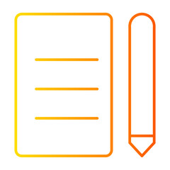 Obraz premium contract gradient icon